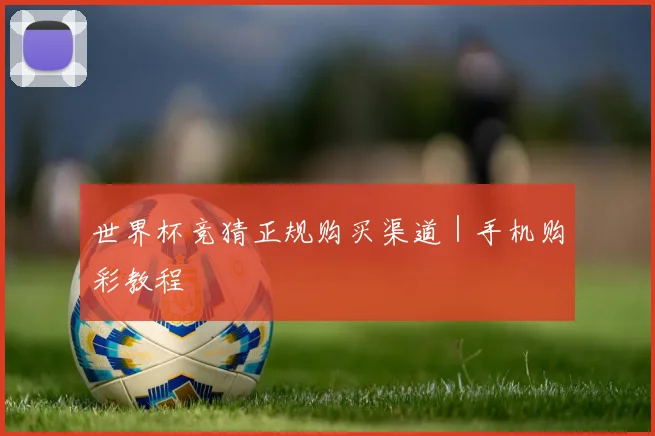 世界杯竞猜正规购买渠道｜手机购彩教程
